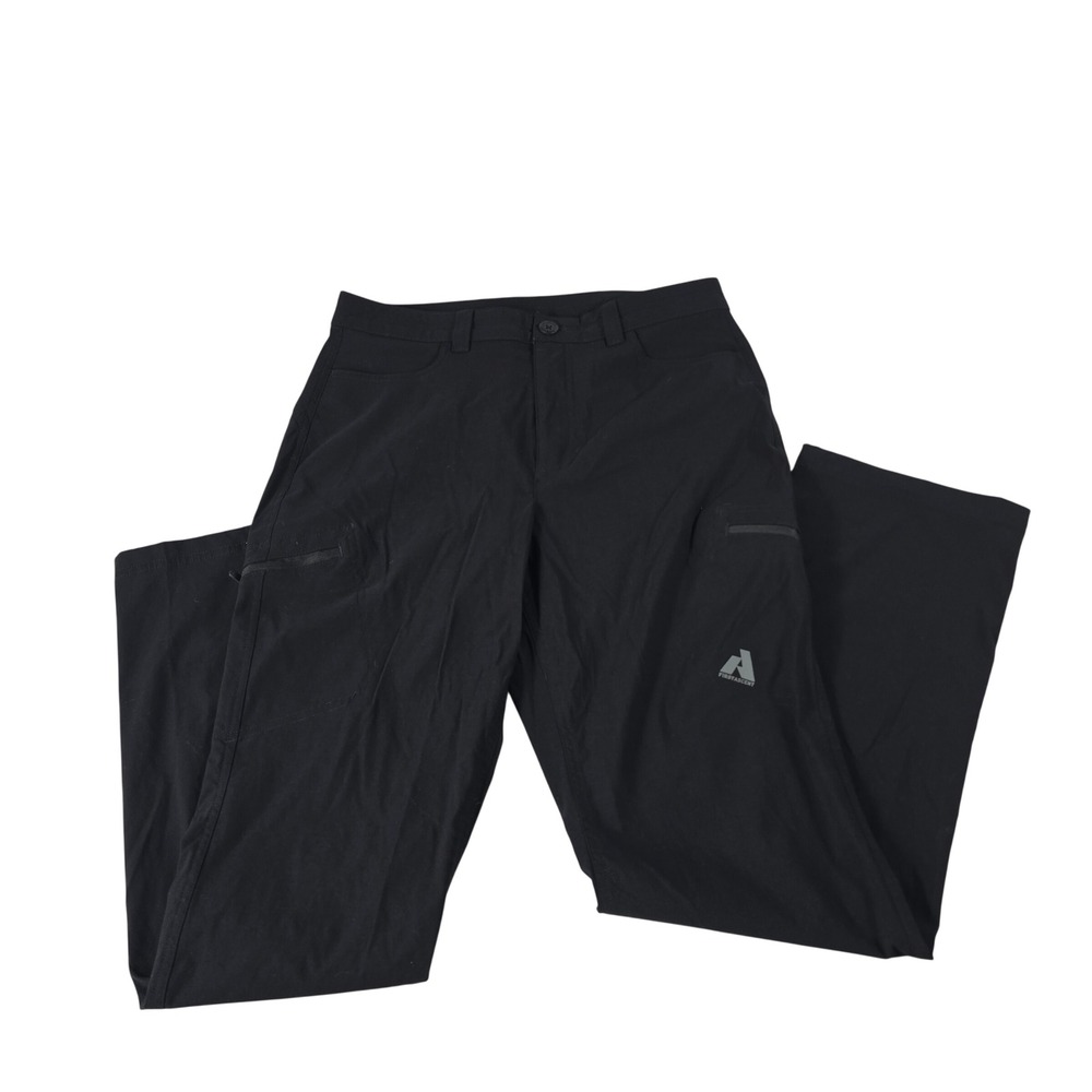 Eddie Bauer First Ascent Women 10 Black Hiking Pants Technical Stretch Cargo